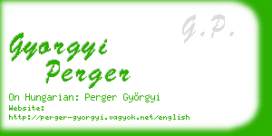 gyorgyi perger business card