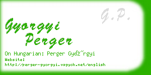 gyorgyi perger business card